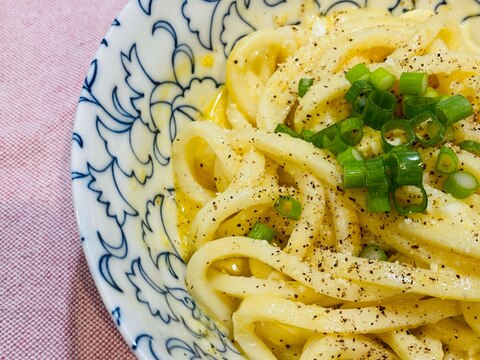 ♦️すぐ作れる♪和風かま玉カルボナーラ